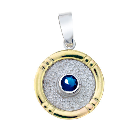 Colgante de plata 925, double y circonia Colgante de plata 925, double y circonia