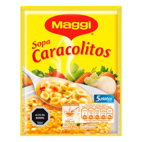 SOPA MAGGI CLARA C/CARACOLITOS SOPA MAGGI CLARA C/CARACOLITOS