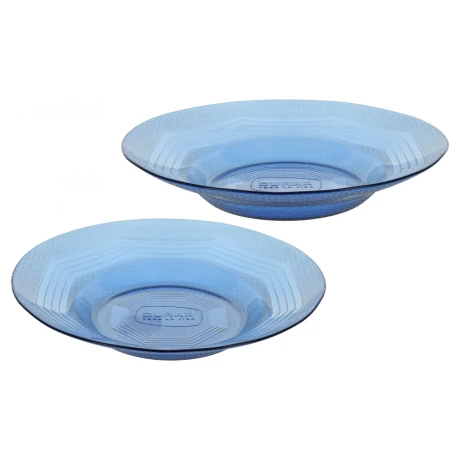 PLATO HONDO VIDRIO AZUL 23CM DP-925 PLATO HONDO VIDRIO AZUL 23CM DP-925