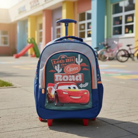 Mochila Disney Con Carro 40x30x14 Cars Mochila Disney Con Carro 40x30x14 Cars