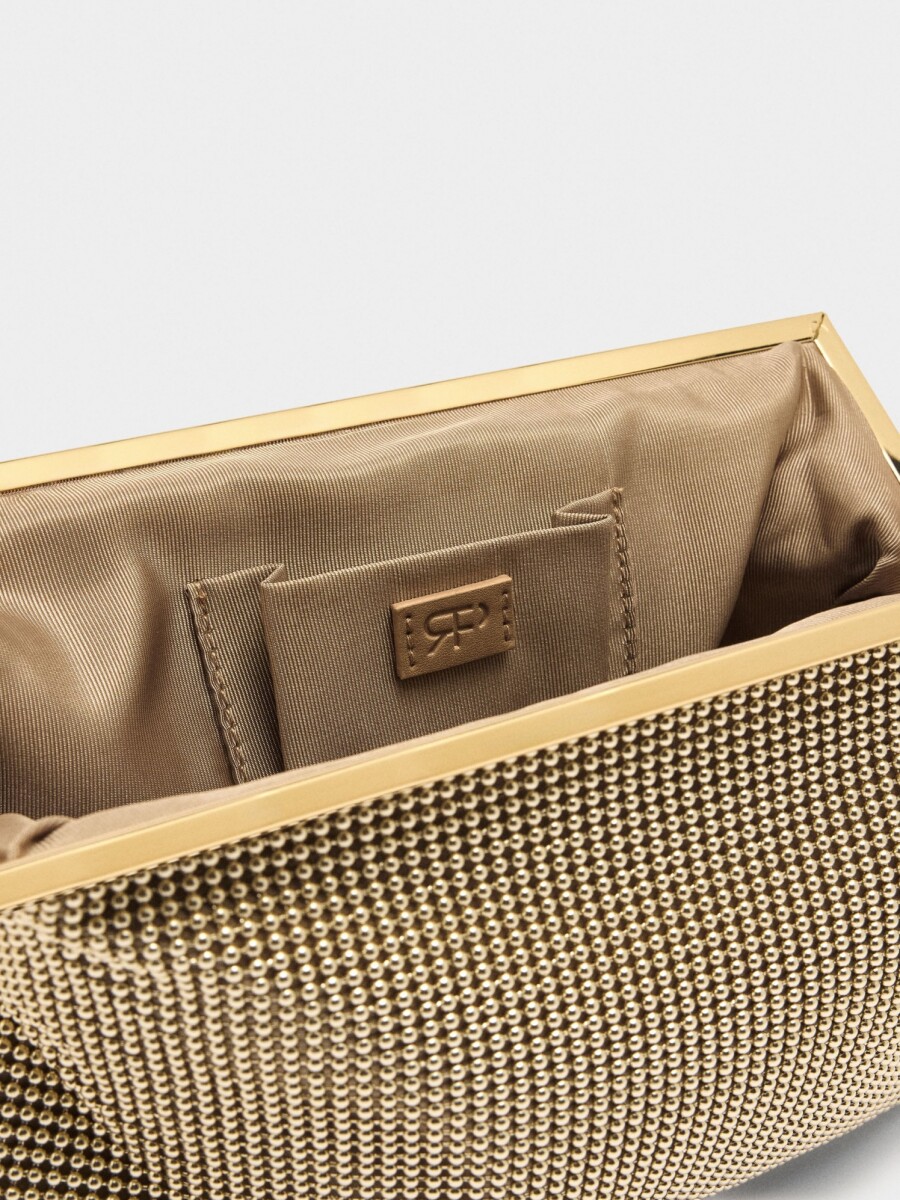 Bolso De Fiesta Mesh dorado