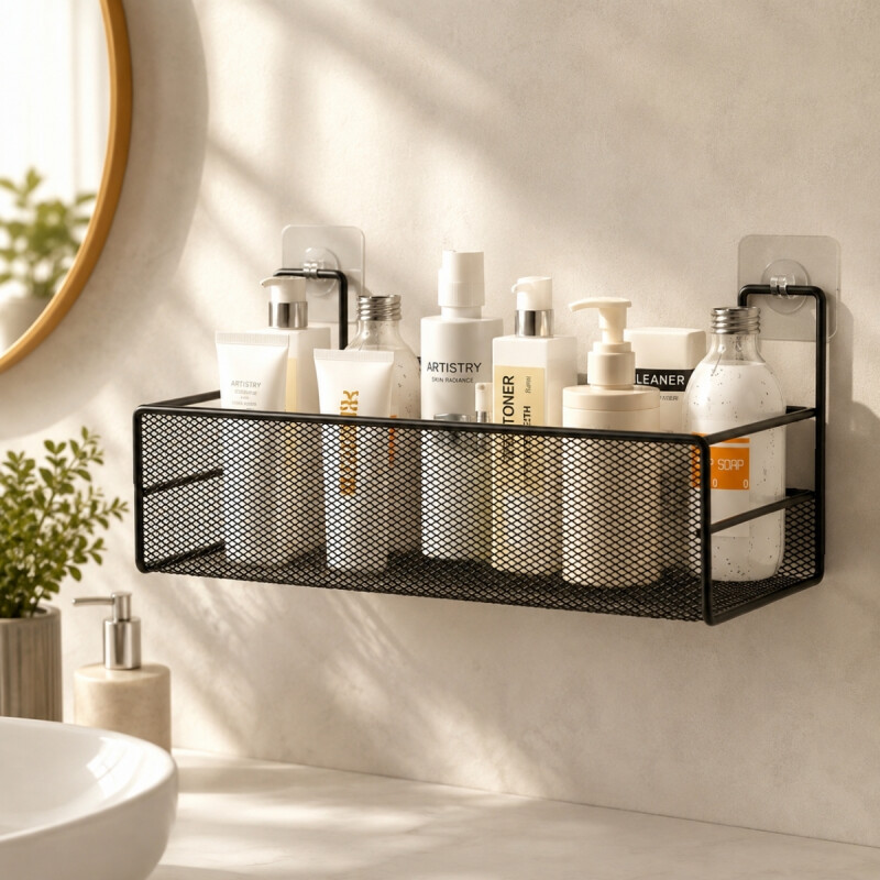 Set x2 Estante colgante adhesivo M NEGRO
