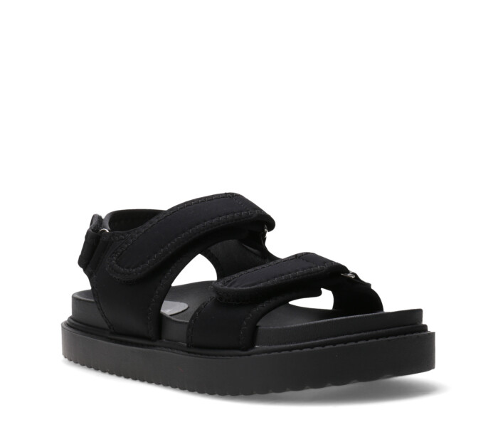 Sandalia LEYA con doble velcro Black