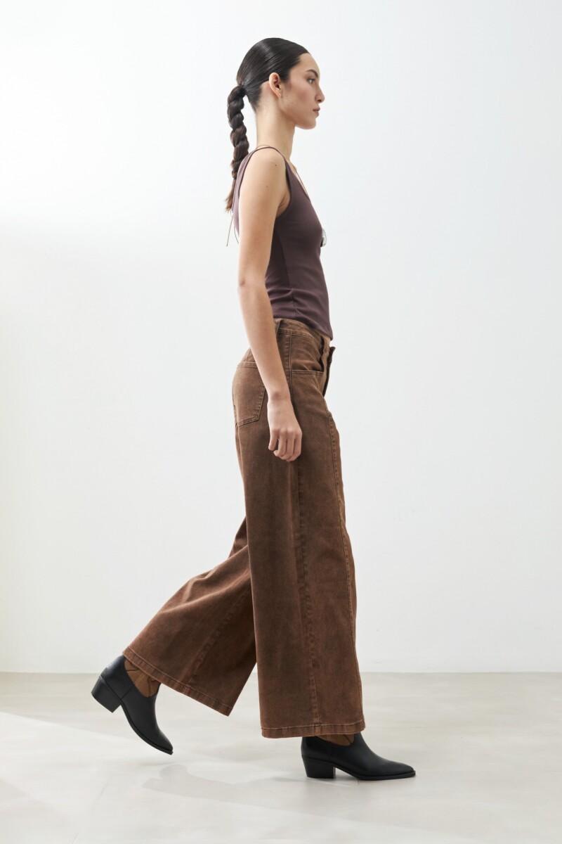 Jean culotte Mavis chocolate