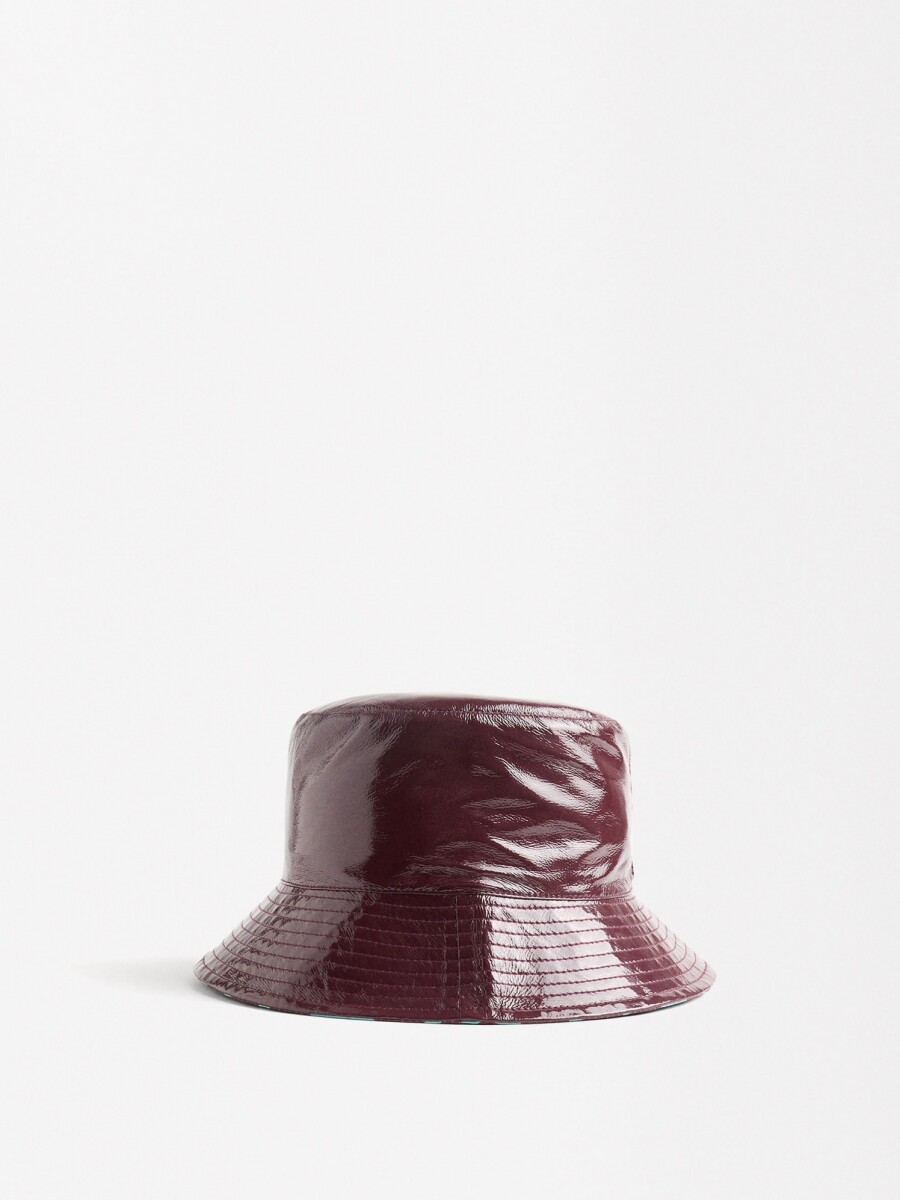 Gorro Bucket Reversible burdeos