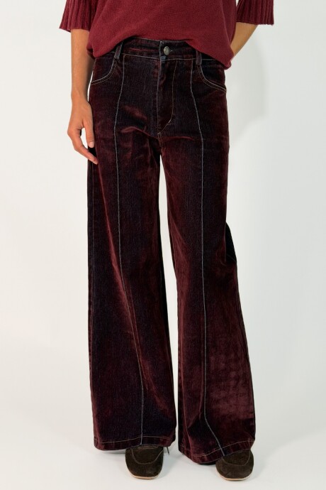 PANTALON CHLOE Bordo