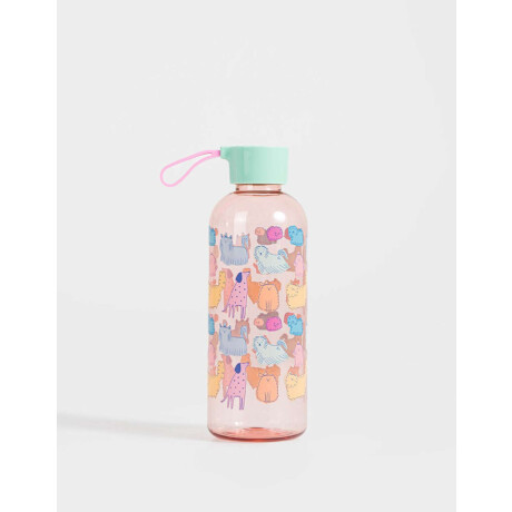 Botella Plástica Estampada Combinacion Multicolor