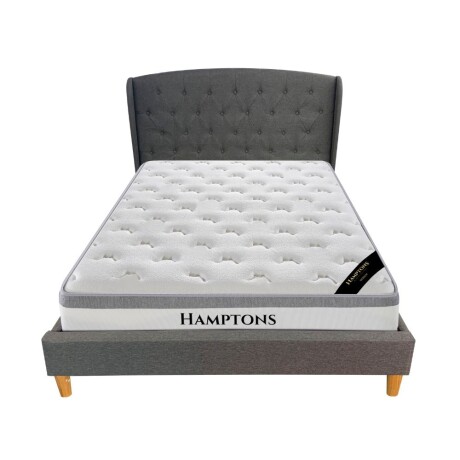 Sommier 2 plazas Hamptons Hybrid Rhodium con respaldo Sommier 2 plazas Hamptons Hybrid Rhodium con respaldo