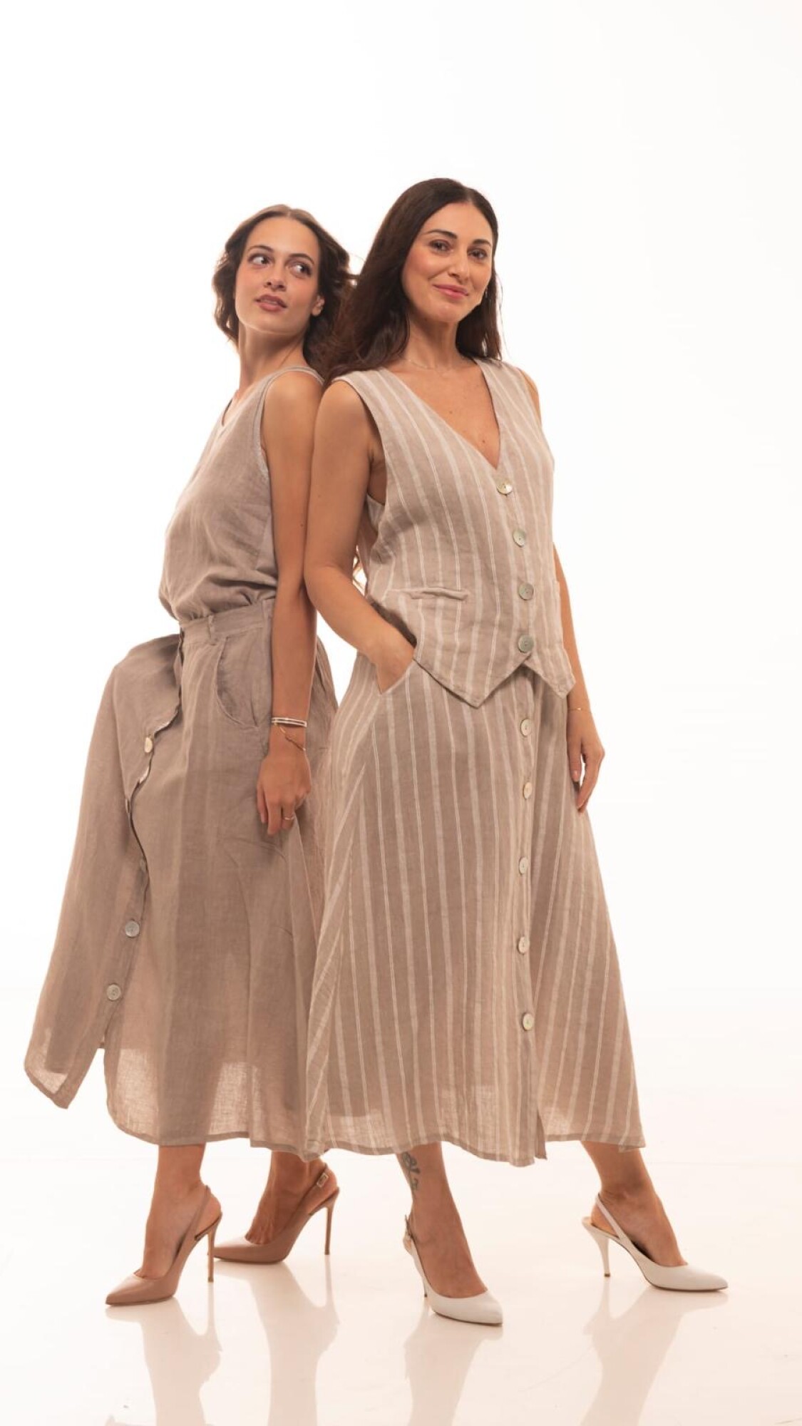 Chaleco Calabria Beige