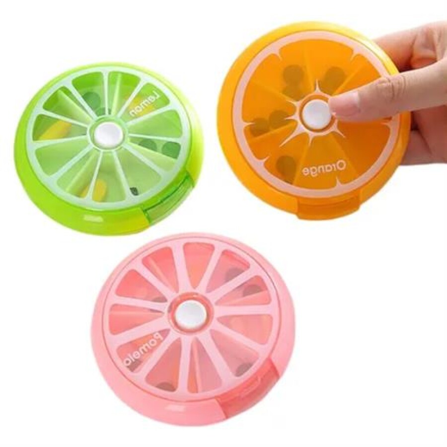 Pastillero Frutal Redondo con 7 Divisiones Pastillero Frutal Redondo con 7 Divisiones