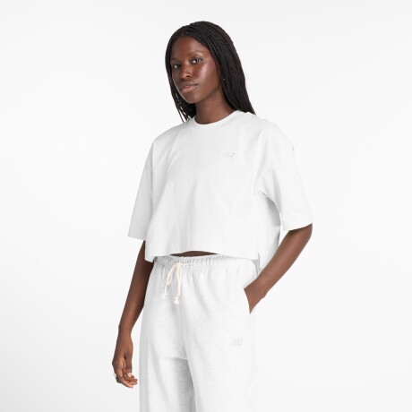 Remera New Balance de Dama - Logo Oversized - WT43536WT WHITE