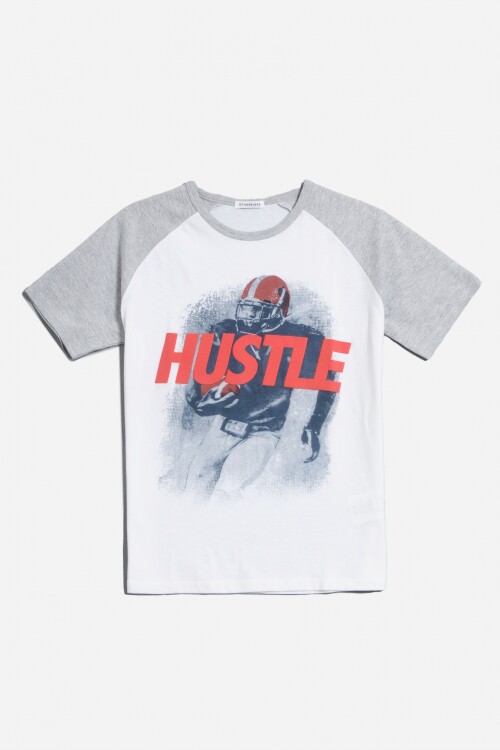 Remera Hustle BLANCO