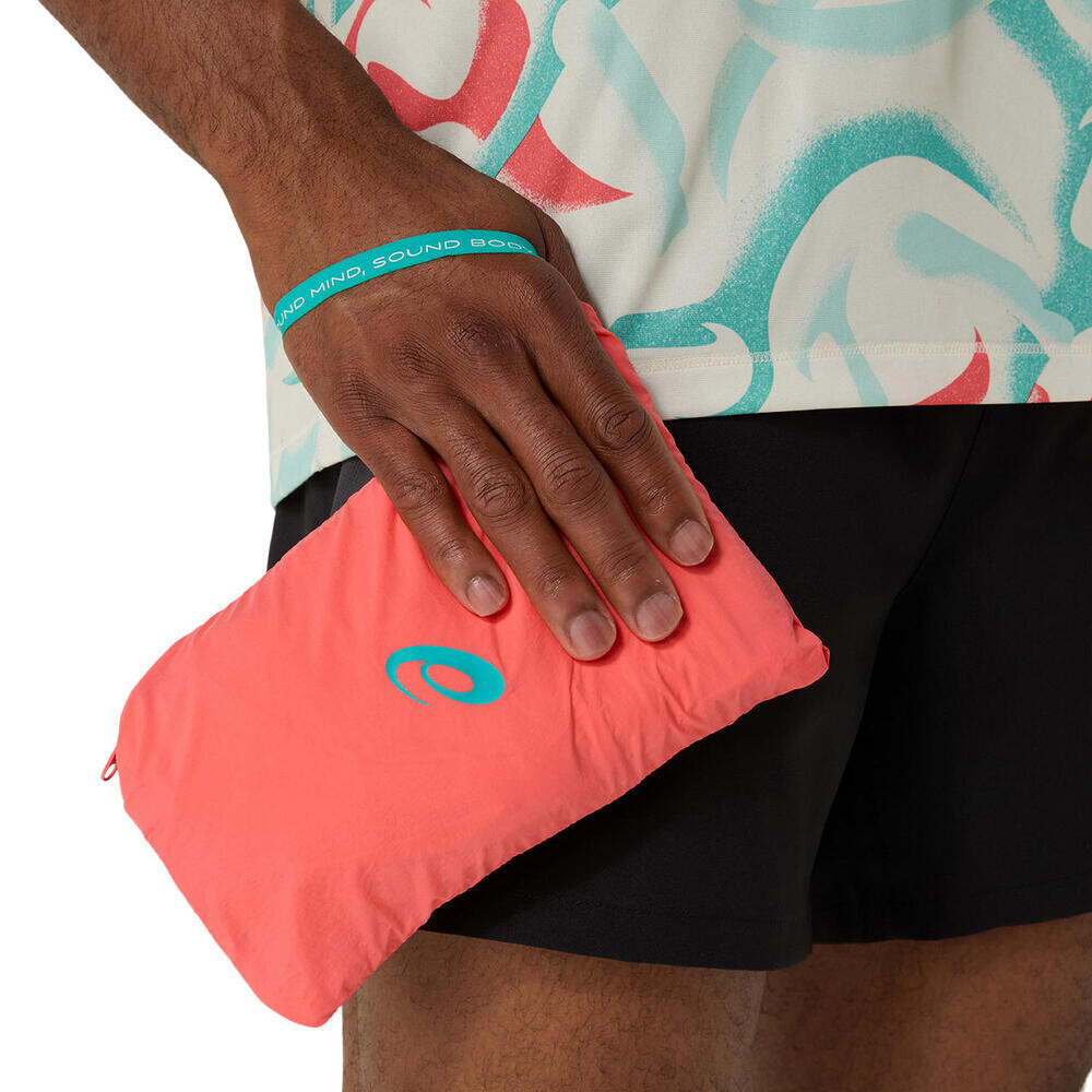Casaca Running Road Packable Hombre Coral Reef