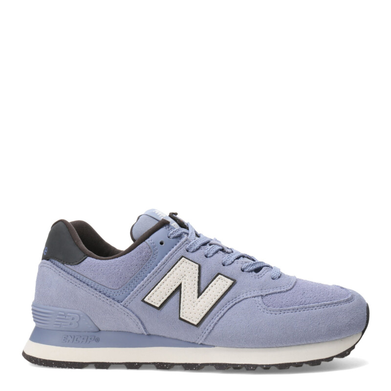 Championes de Mujer New Balance 574 Celeste - Negro