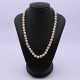 Collar perlas de cultivo y broche oro 18k 2 tonos y diamantes. Collar perlas de cultivo y broche oro 18k 2 tonos y diamantes.