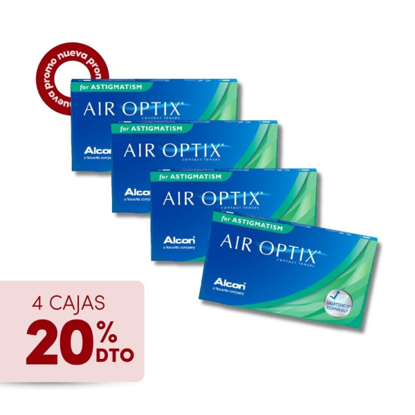 Air Optix Plus Astigm- PROMO 4 cajas Air Optix Plus Astigm- Promo 4 Cajas