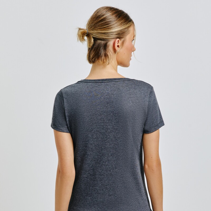 BLUSA MM FEM PRETO MESCLA