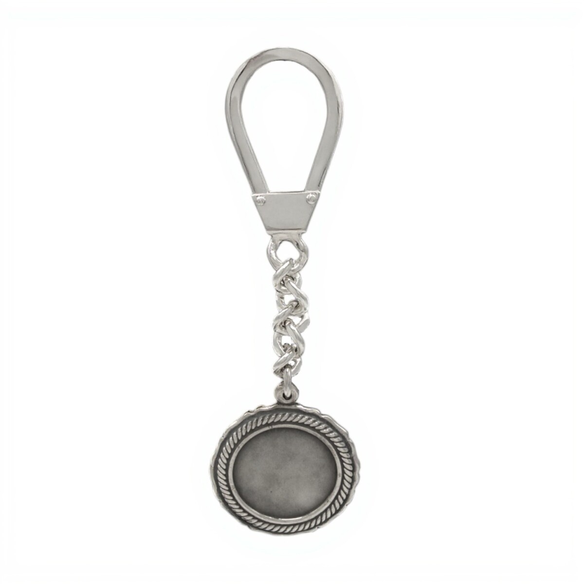 LLAVERO PARA GRABAR - ALPACA - plateadouniforme 