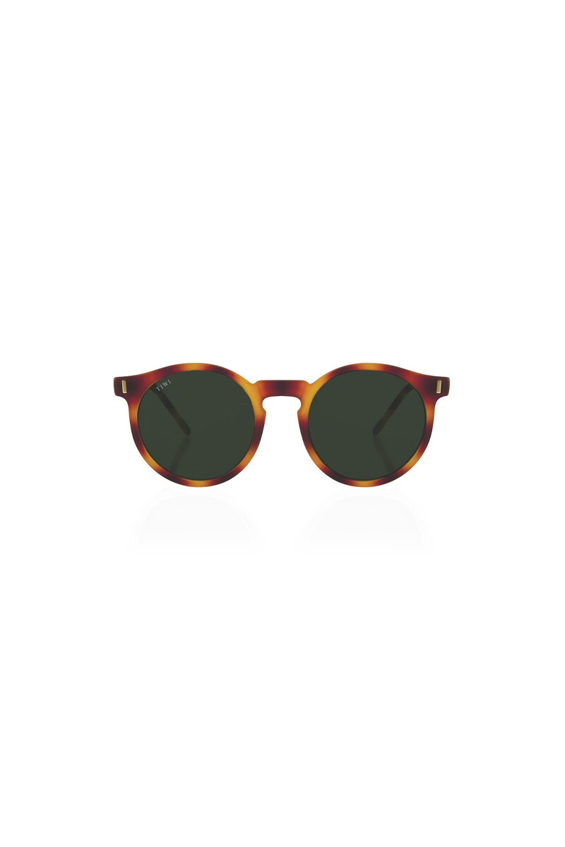 Tiwi Antibes Rubber Havana With Green Lenses