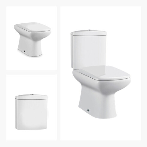 JUEGO DE INODORO, TAPA Y MOCHILA AQUALIA LINEA DYN DESCARGA A 30 CMS. 000