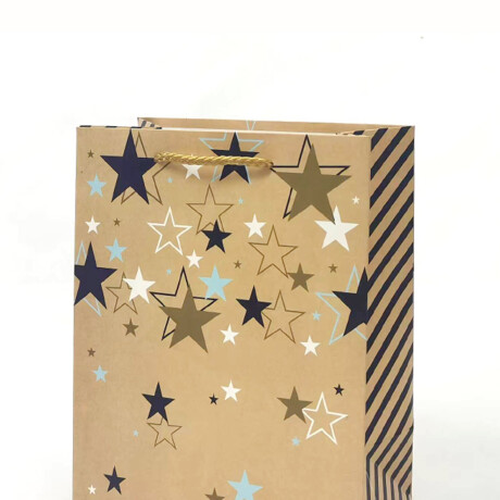 Bolsa De Regalo Estrellas Mediana Azul