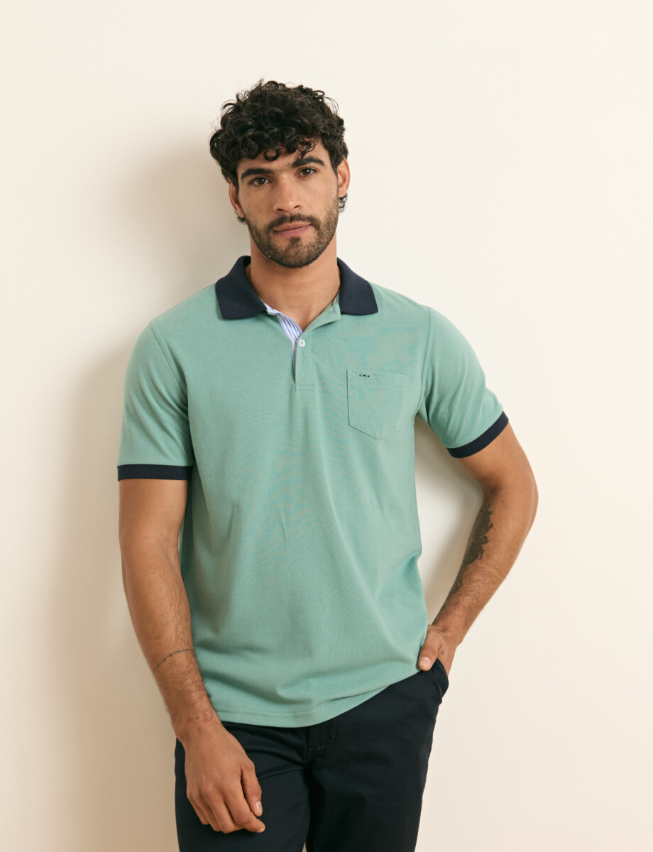 520753 REMERA HARRINGTON LABEL Verde