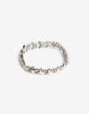 Pulseras Elásticas Metal Pulsera De Estrellas - Plateado Rodio