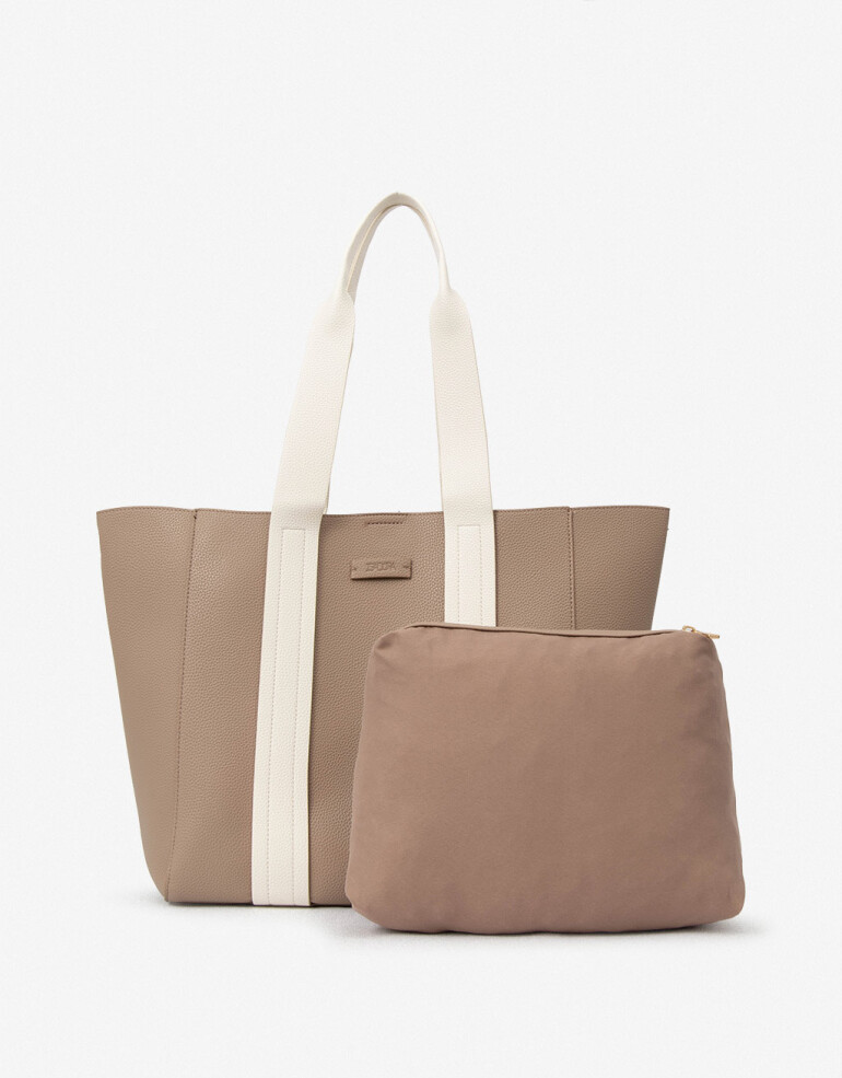 Shopper Basicos Shopper Con Doble Asa - Combinacion Bicolor