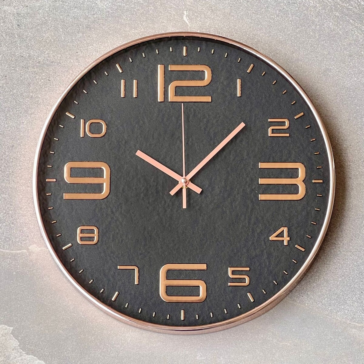 Reloj Pared Redondo Roze Black Ø 34cm 