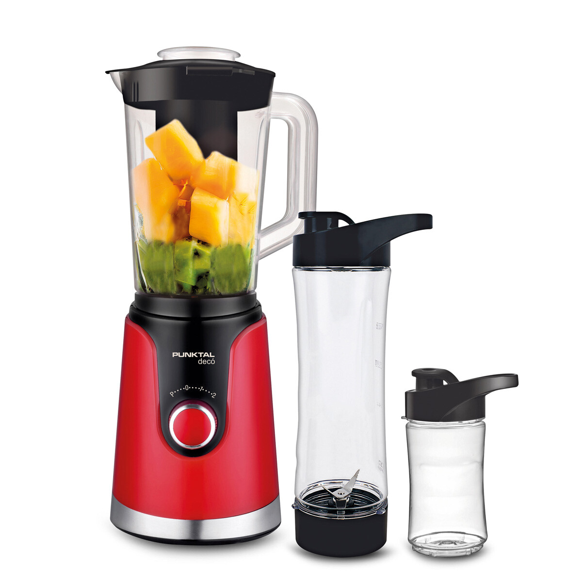 LICUADORA 300W VASO PLASTICO PUNKTAL 185LIC F 