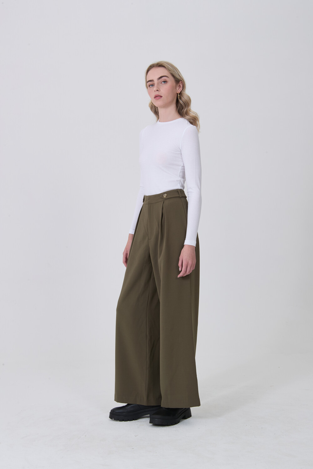 Pantalon Calina Verde Oliva