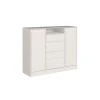 Comoda 4 Cajones 2 Puerta Noble Blanco Comoda 4 Cajones 2 Puerta Noble Blanco