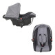 Coche De Paseo Para Bebe Travel System Color Gris Negro