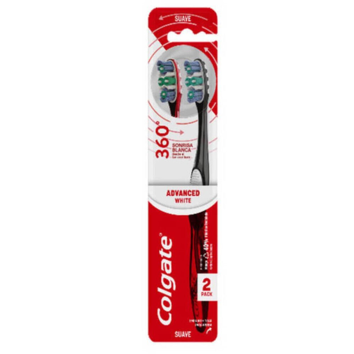 Cepillo De Dientes Colgate 360° Advanced Total 12 2 U 