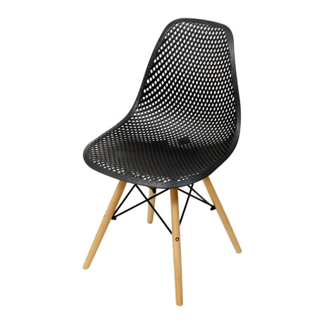 Silla Diseño Eames Colmena Moderna Versátil p/ Hogar Oficina Negro