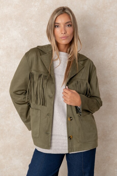 CHAQUETA CRETA Verde seco