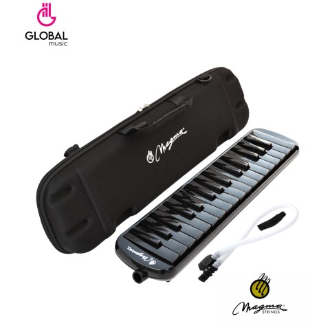 Melodica Magma negra 32 notas c/funda rígida teclas negras Melodica Magma negra 32 notas c/funda rígida teclas negras