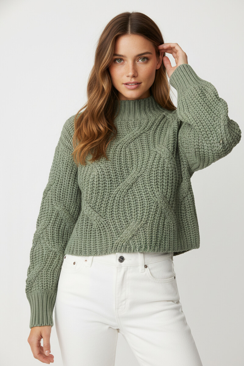 Sweater Cooma - Verde Azulado 