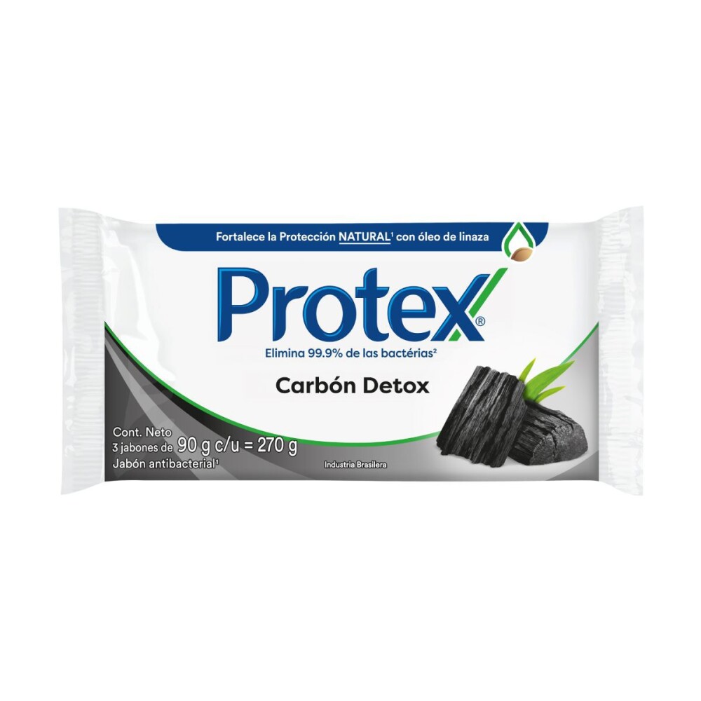 PROTEX JABON CARBON DETOX TRIPAX PACK única
