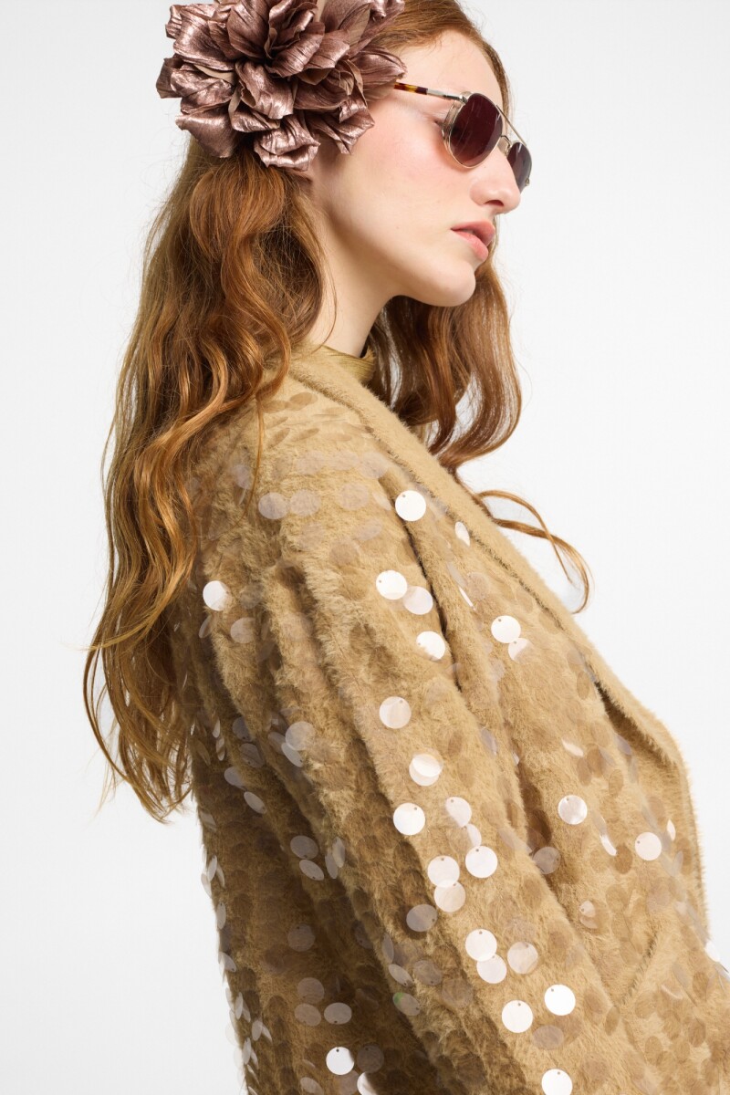 CARDIGAN MADONNA Camel