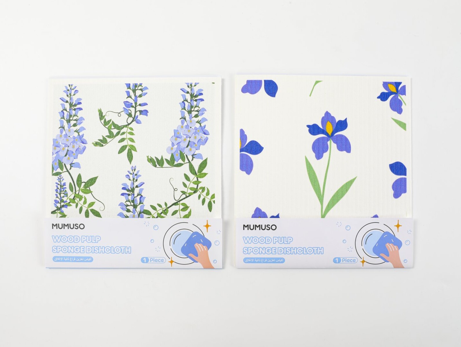 PAÑO DE LIMPIEZA ESTAMPADO FLORAL 