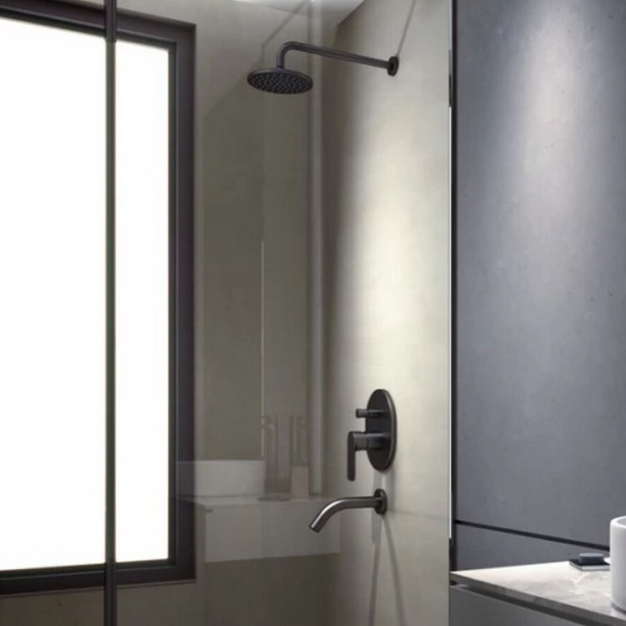 Grifería de Baño Ducha Empotrada Negra Línea Coty Grifería de Baño Ducha Empotrada Negra Línea Coty