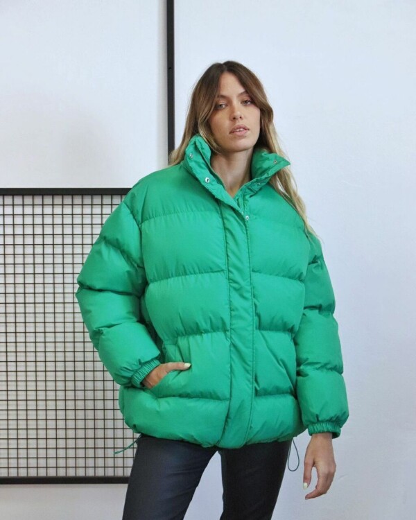 Campera Puffer verde