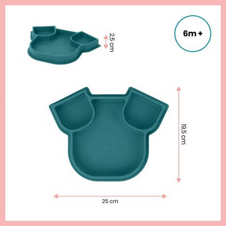 Plato silicona con divisiones dog