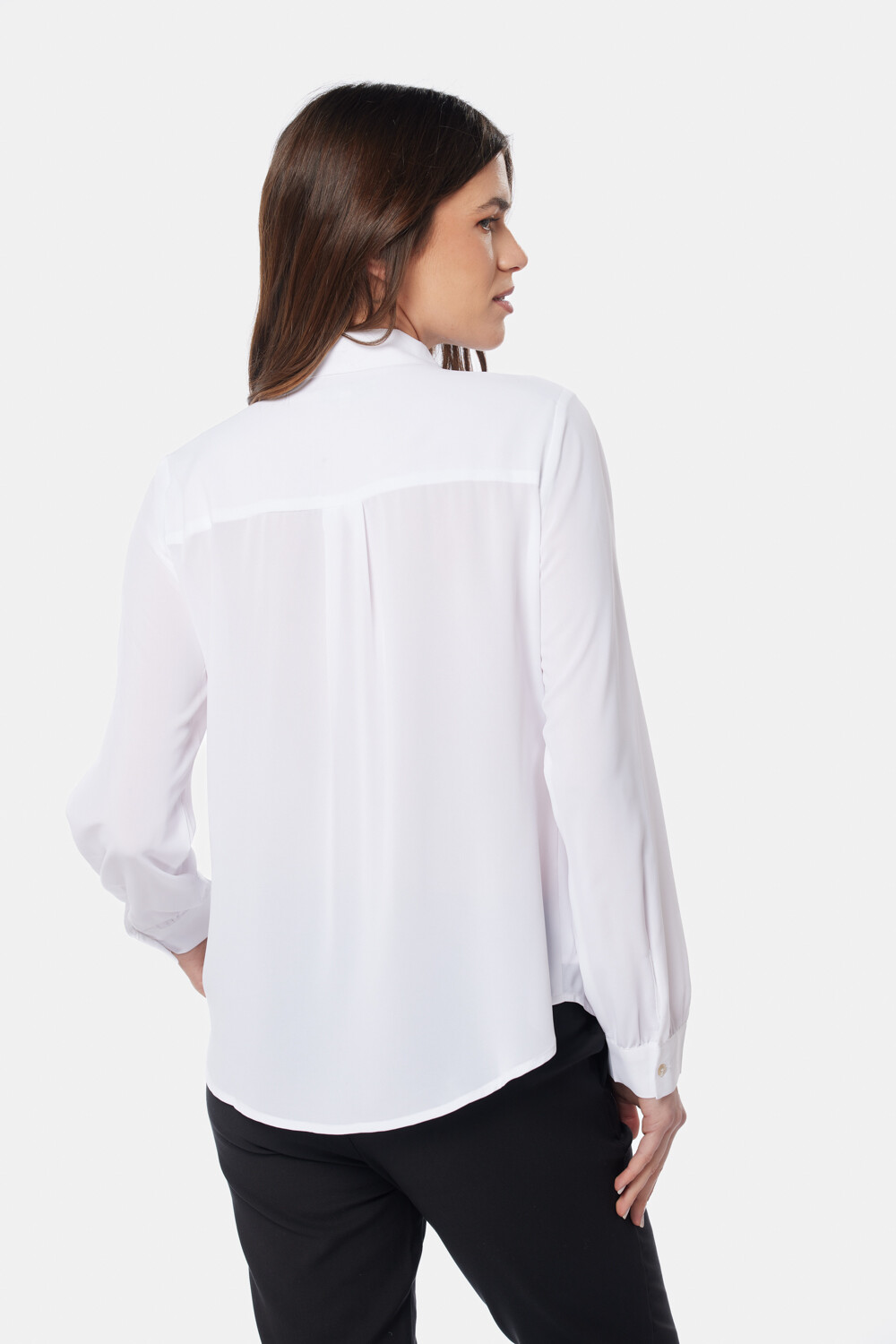 BLUSA MANGA LARGA Blanco