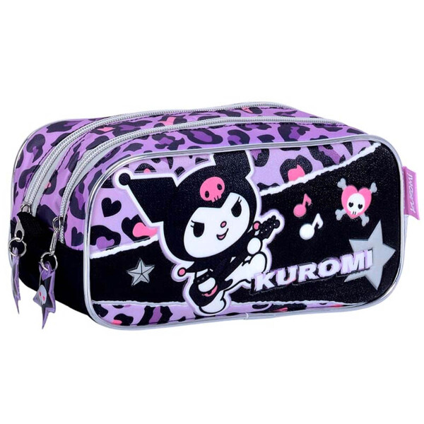 CARTUCHERA KUROMI DOBLE CIERRE Din45237