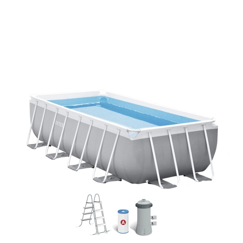 INTEX PISCINA ESTRUCTURAL PRISMA FRAME RECTANGULAR 4.0 X 2.0 X 1.0 MTS 6836 LTS Intex Piscina Estructural Prisma Frame Rectangular 4.0 X 2.0 X 1.0 Mts 6836 Lts