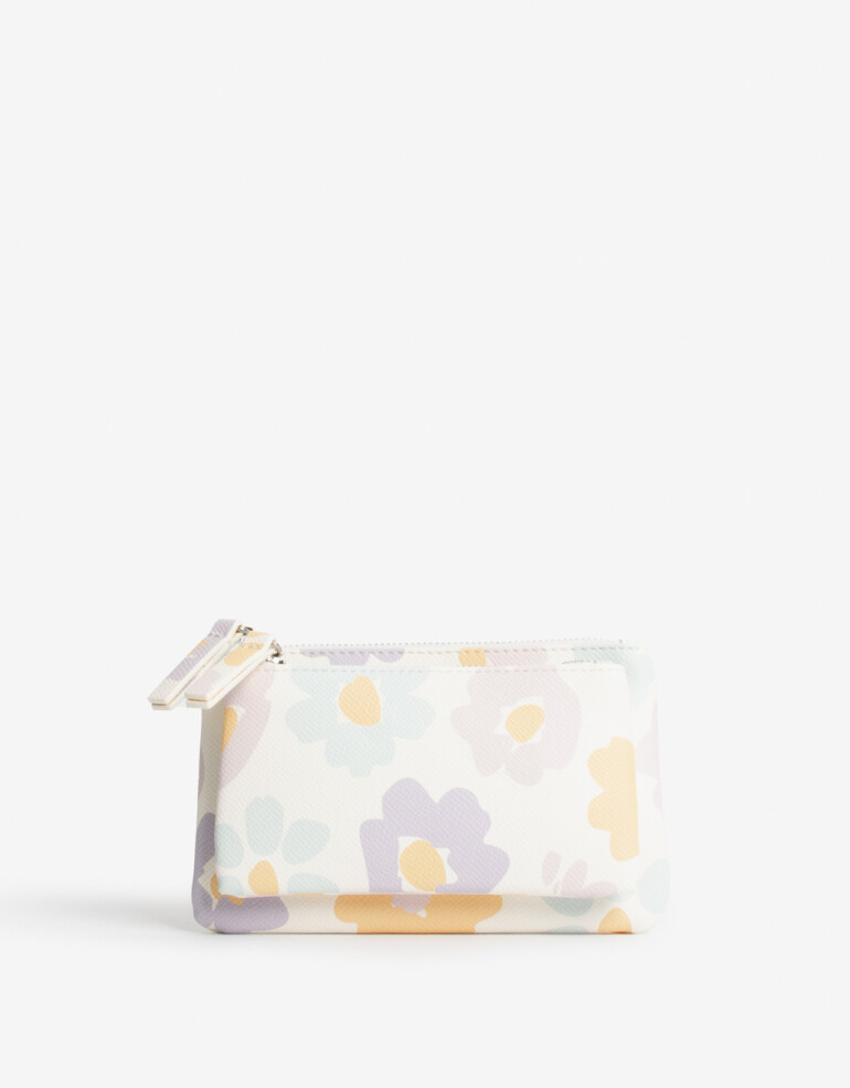 Monederos Monedero Estampado Con Bolsillo - Estampado Flores