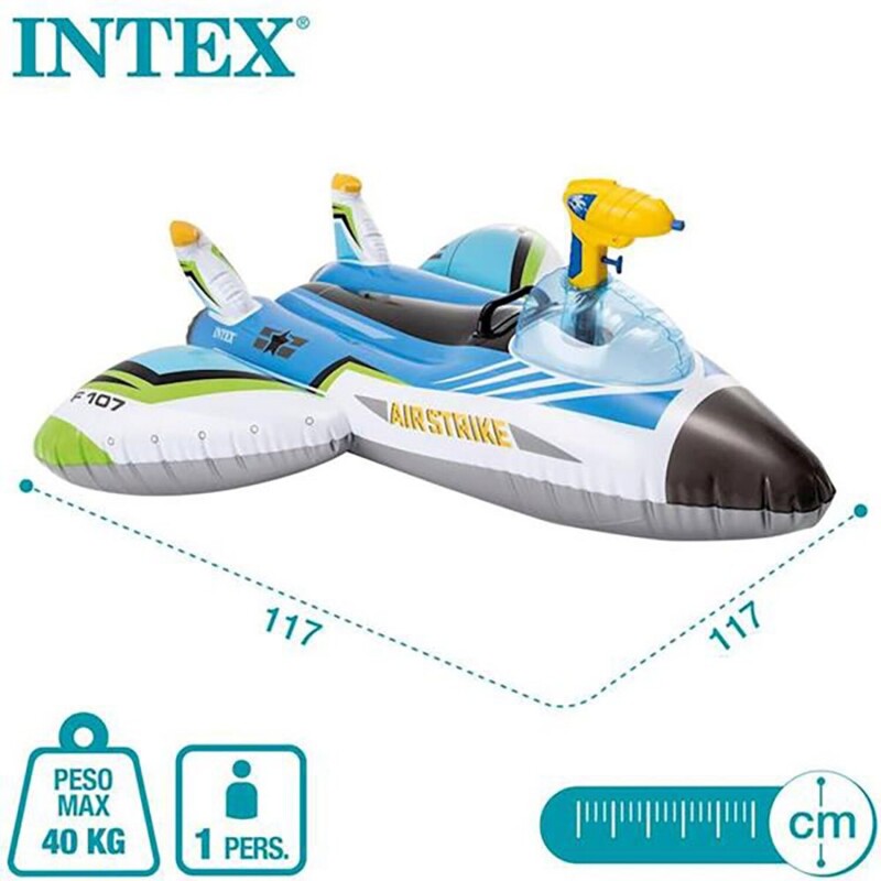 INTEX AERONAVE ESPACIAL INFLABLE C/PISTOLA DE AGUA Intex Aeronave Espacial Inflable C/pistola De Agua