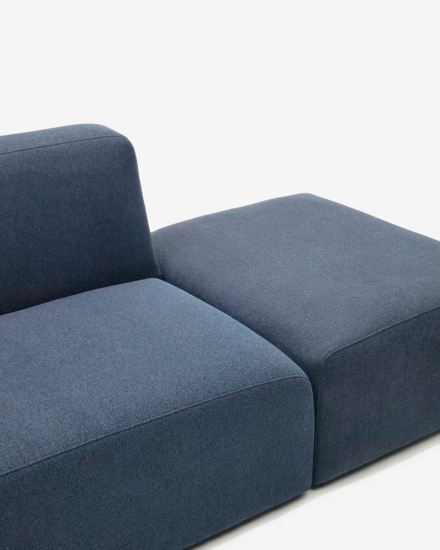 Sofá modular Neom 2 plazas con terminal azul 244 cm